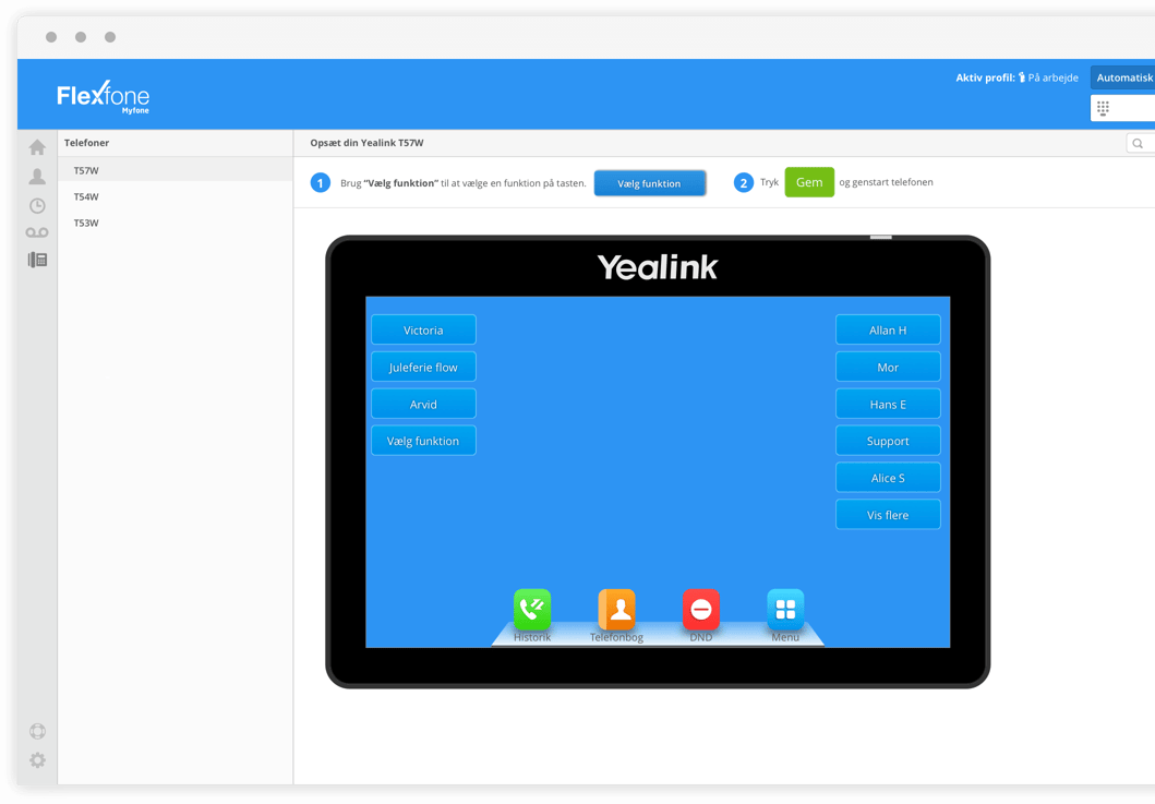 Opsæt din bordtelefon direkte i din browser med Myfone.dk Opsæt din bordtelefon direkte i din browser med Myfone.dk