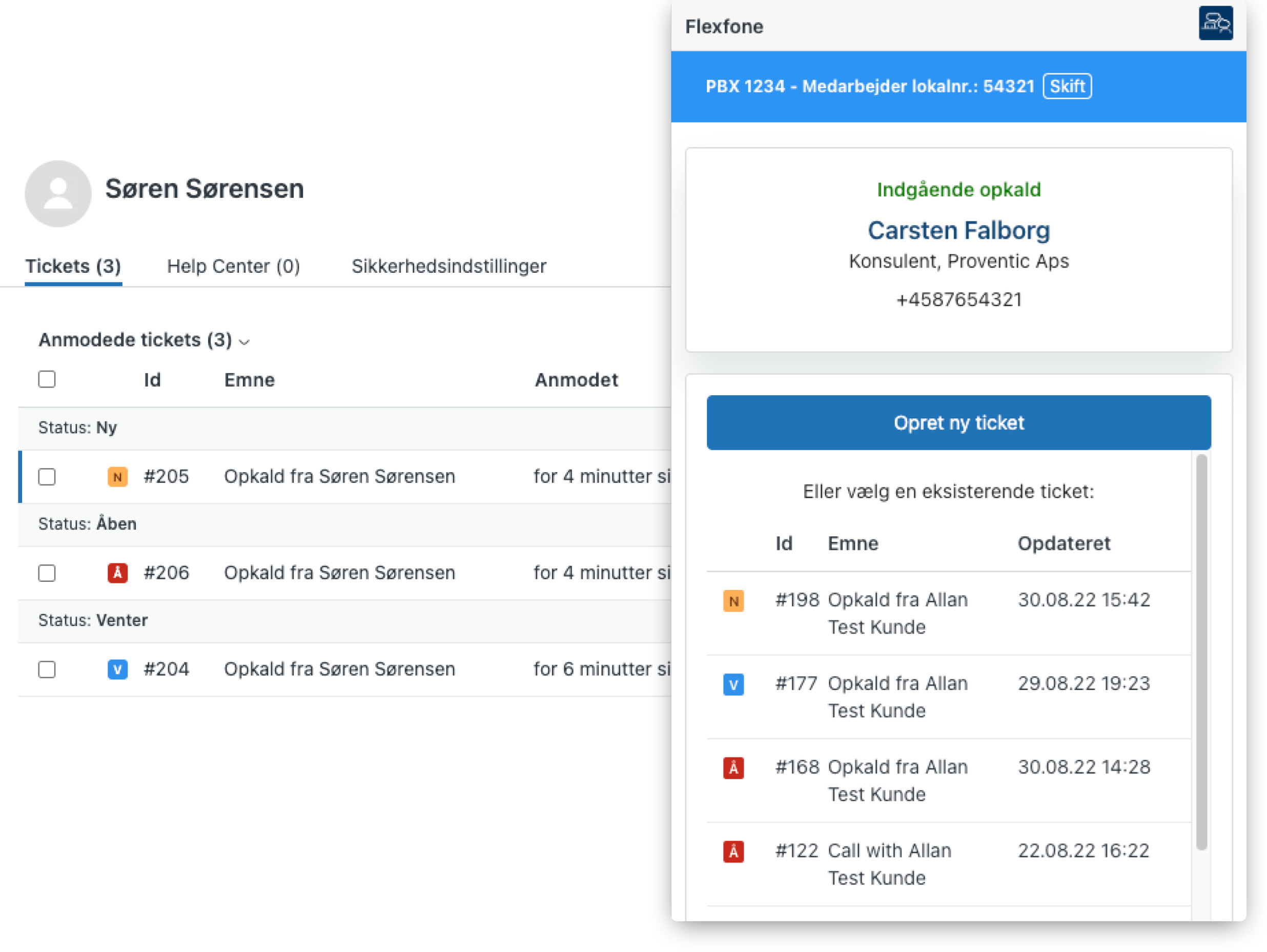 Se kontaktinformationer ved indgående opkald i Zendesk med en integration til Flexfone. Se kontaktinformationer ved indgående opkald i Zendesk med en integration til Flexfone.