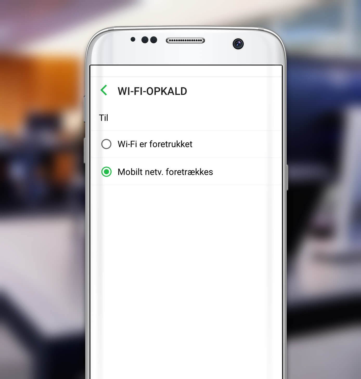 Du aktiverer WiFi-opkald på din Samsung-telefon ved at gå inder under Indstillinger og herefter vælge WiFi-opkald og slå den til.