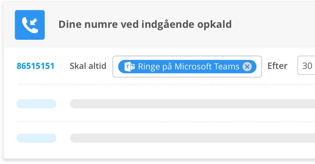Vælg, hvornår Teams skal ringe
