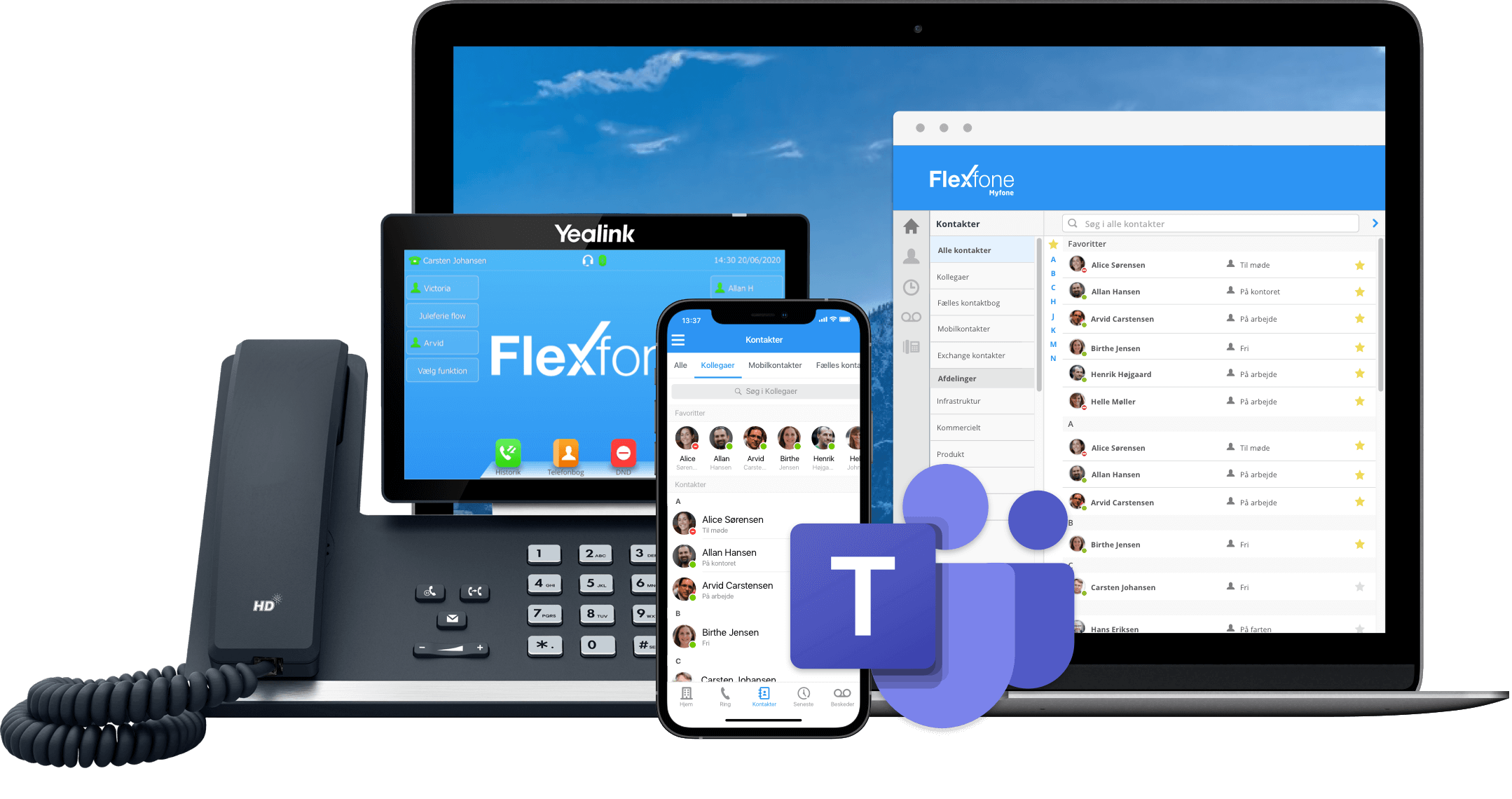 Erhvervstelefoni til softphone, bordtelefon, mobiltelefon og i Microsoft Teams med Flexfone Erhvervstelefoni til softphone, bordtelefon, mobiltelefon og i Microsoft Teams med Flexfone
