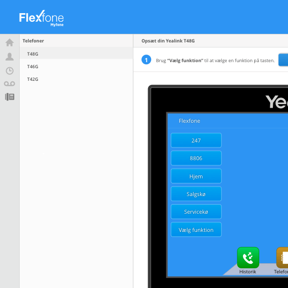 Opsæt funktioner for din bordtelefon fra myfone.dk