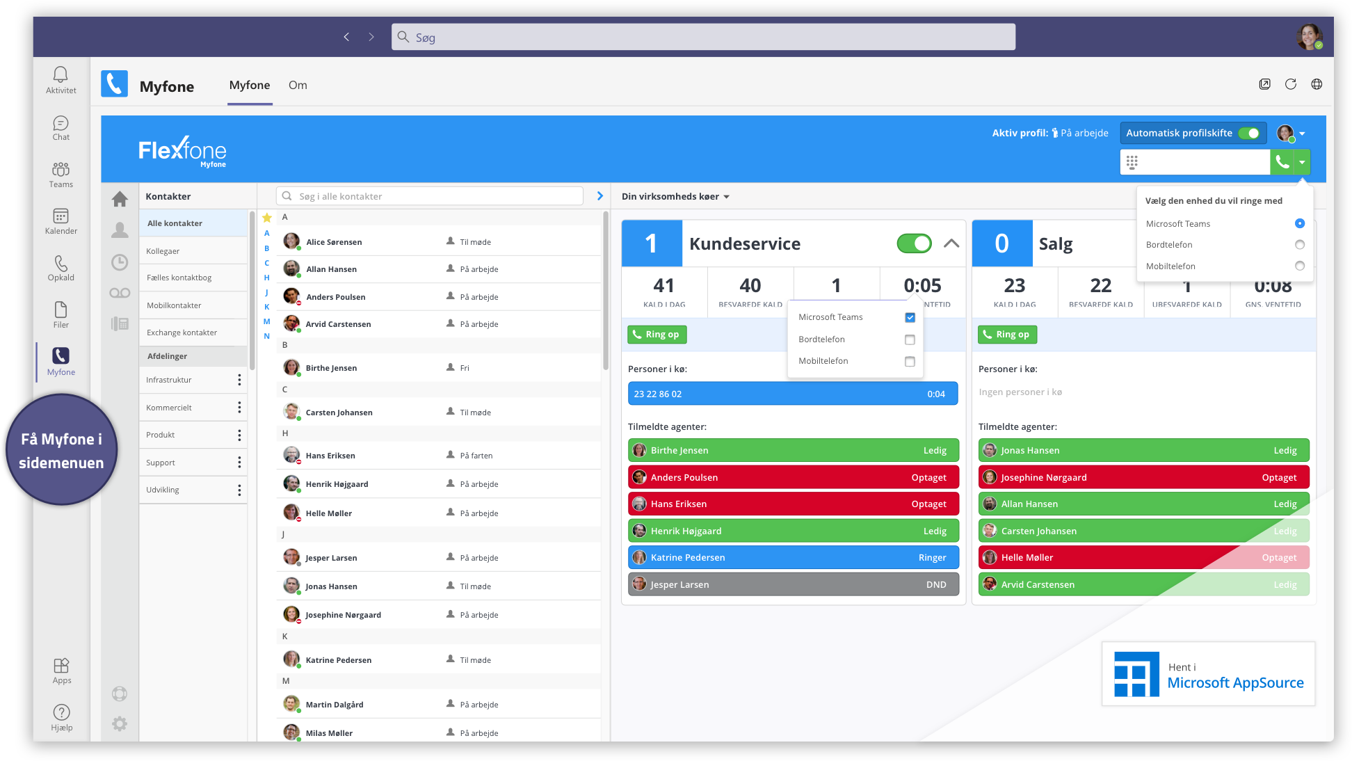 Få Myfone som app i Microsoft Teams Få Myfone som app i Microsoft Teams