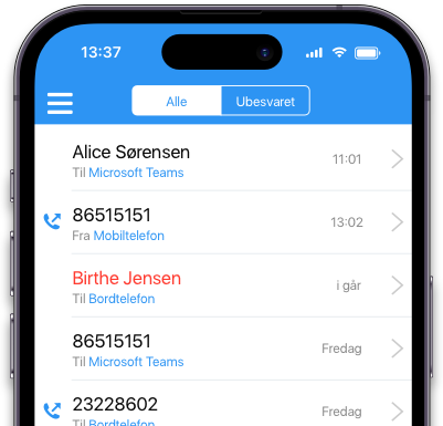 Se hvilke enheder du har besvaret opkald fra - også Microsoft Teams